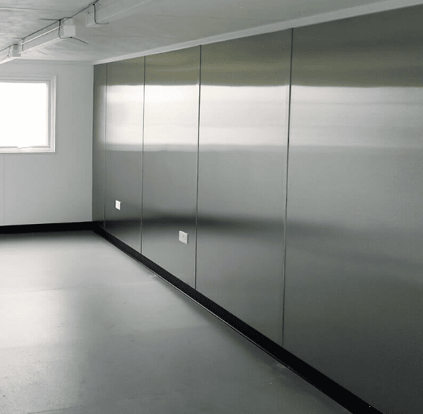 Building with modern cladding